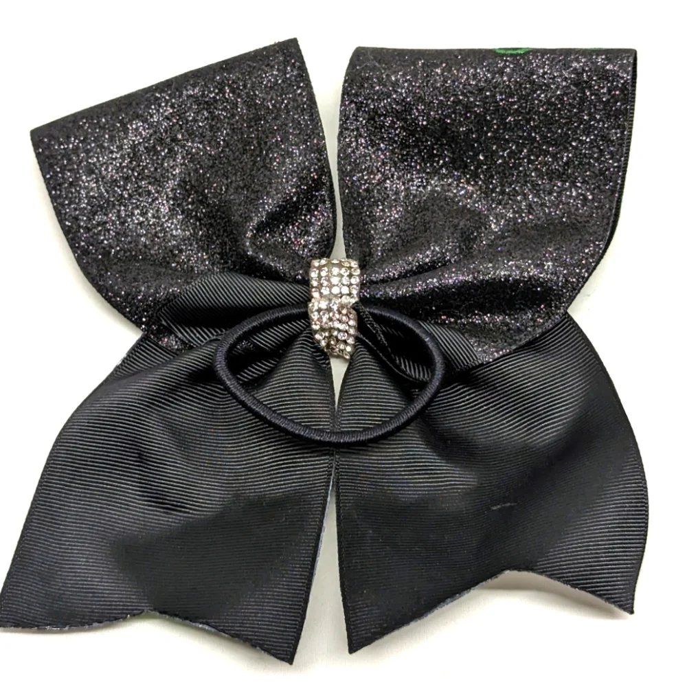 🎃 New Nightmare Before Christmas Glittery Hair Bow Tie Handmade - Picture 2 of 6